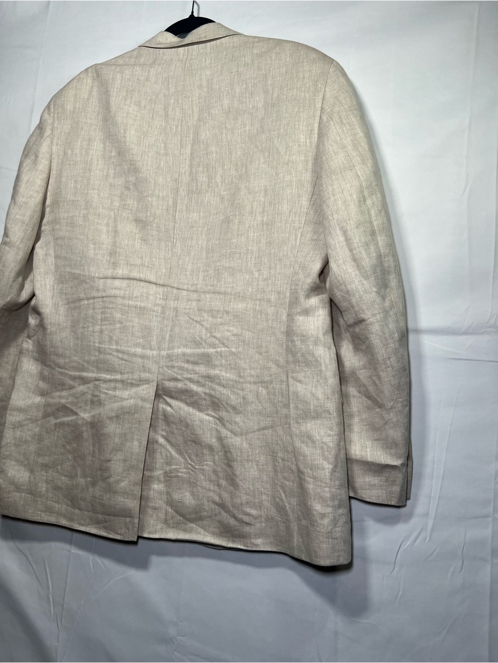 Haspel 100% Linen Beige Two Button Sport Coat Blazer 42R - Picture 7 of 9